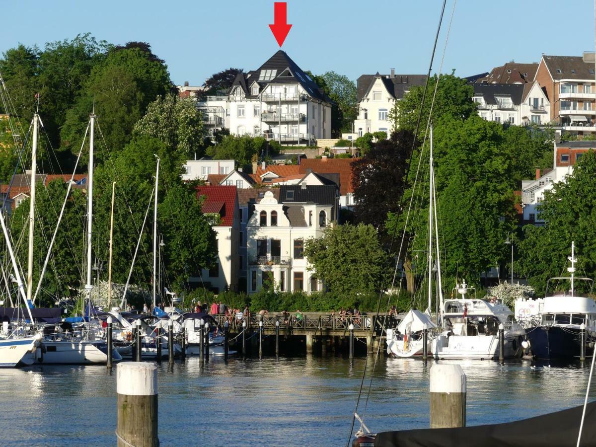 Stadtvilla Mit Hafenpanorama Flensburg Kültér fotó