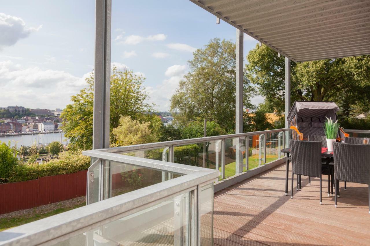 Stadtvilla Mit Hafenpanorama Flensburg Kültér fotó